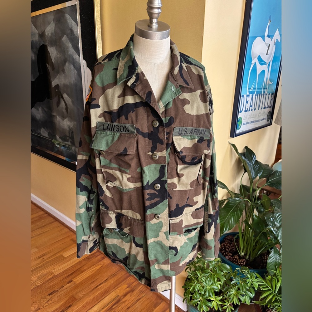 vintage us army camo jacket